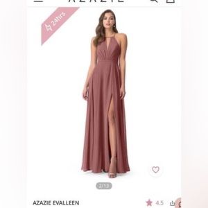 Azazie Evalleen Dress - desert rose - size A0 - worn once - unaltered